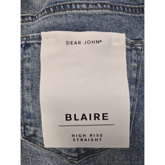 NWT Dear John Blaire Straight High Rise Size 29 Jeans - Picture 6 of 7